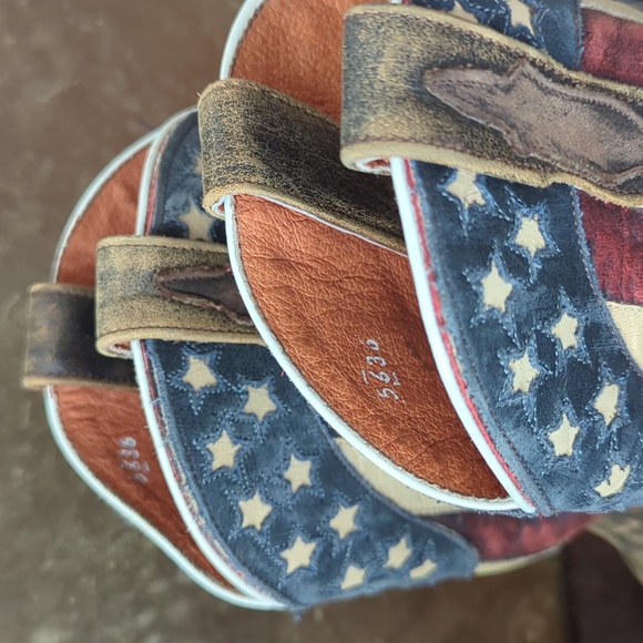 DAN POST DP3586 Liberty American Flag cowgirl western boots snip toe sz 7.5 - Picture 10 of 16